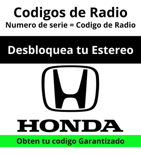 Codigos Honda Desbloqueo De Radios Honda